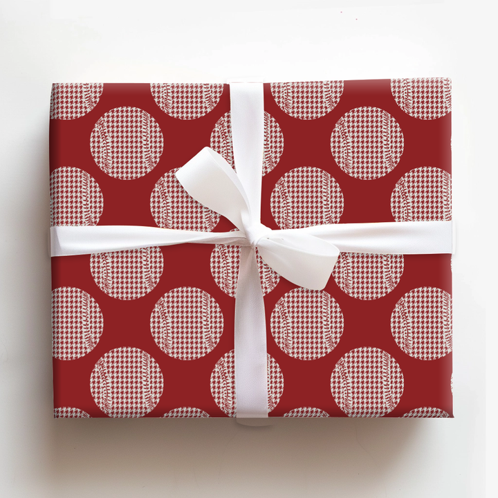 Christmas Houndstooth Baseball