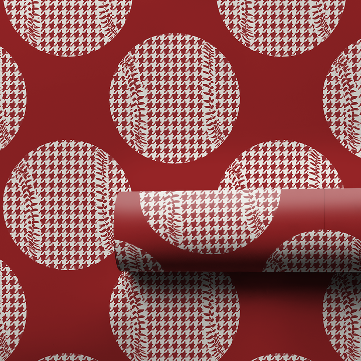 Christmas Houndstooth Baseball