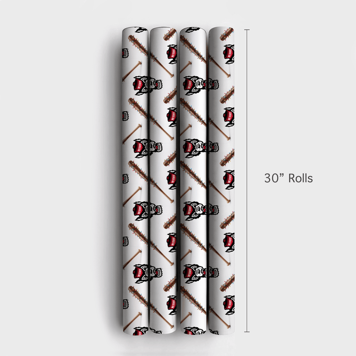 North Carolina State Holiday Sluggers - Wrapping Paper - Aspen & Arlo