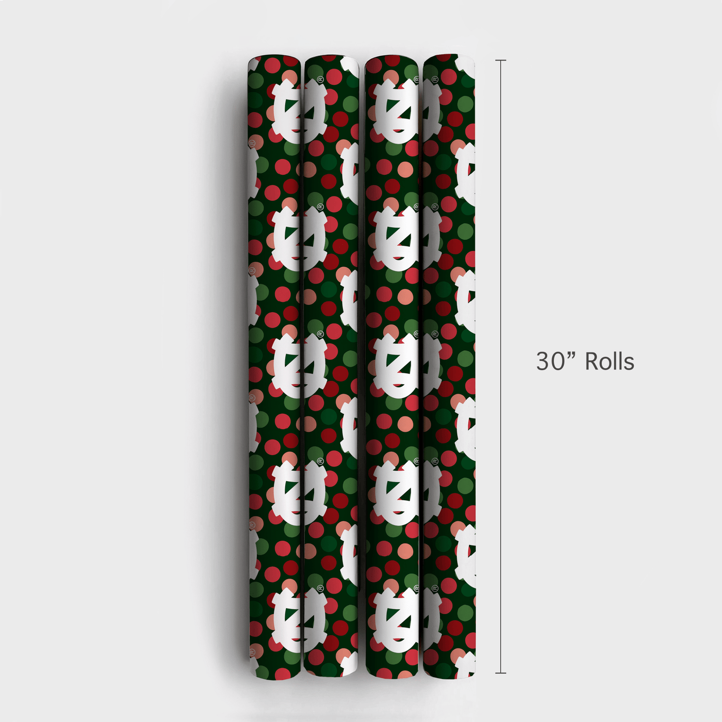 Carolina Christmas Dots - Wrapping Paper - Aspen & Arlo