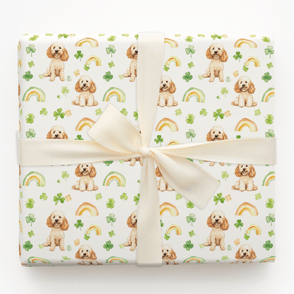 Rainbows with the Cavapoo - Wrapping Paper - Aspen & Arlo
