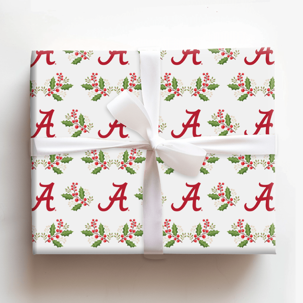 Alabama Holly - Wrapping Paper - Aspen & Arlo