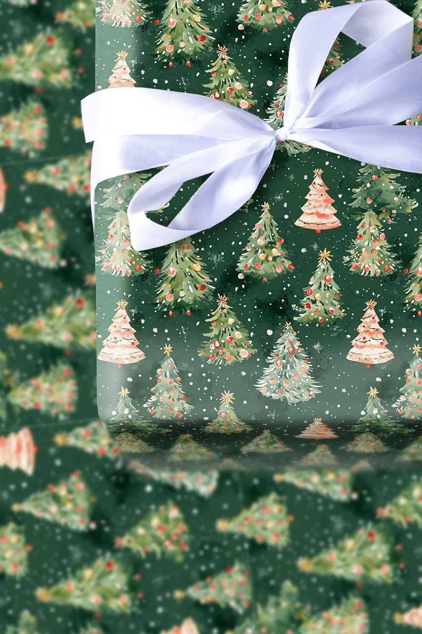 Festive Rounds - Wrapping Paper - Aspen & Arlo