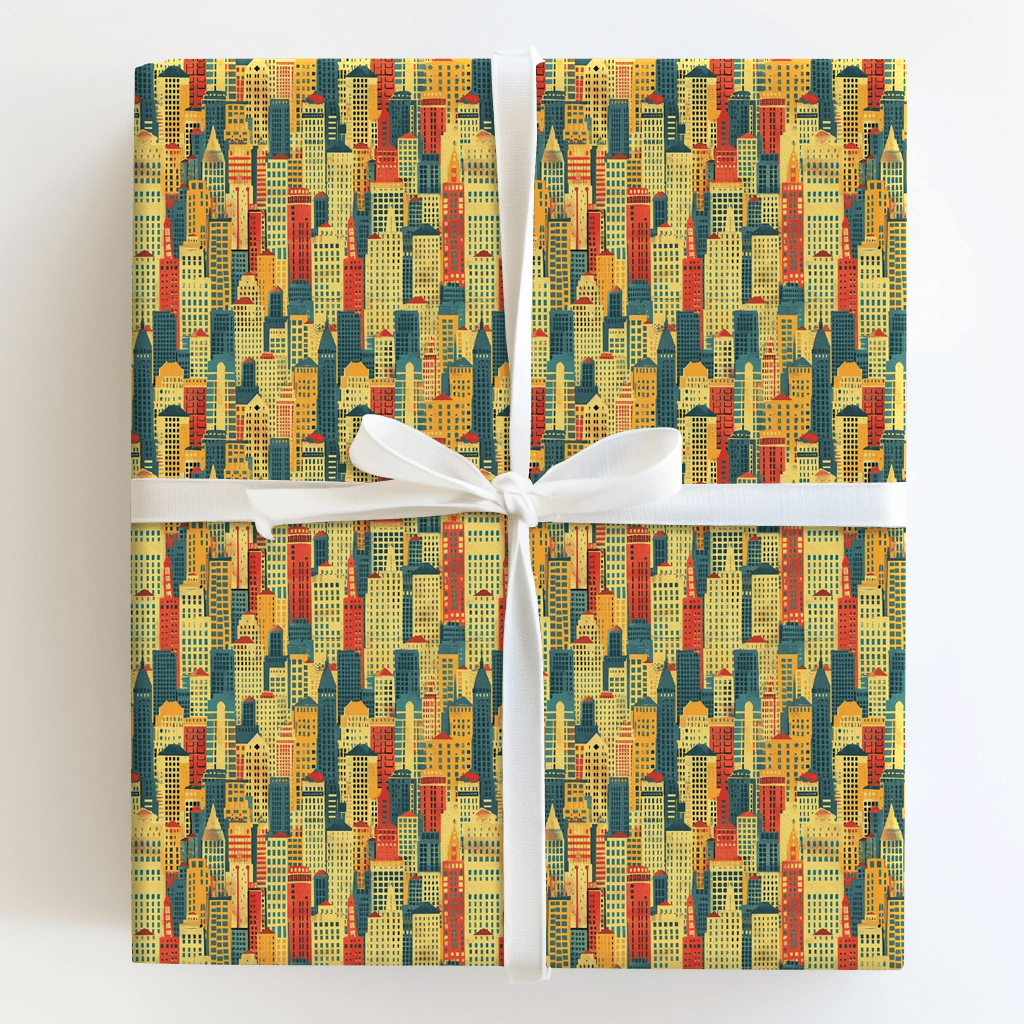 City Night Cap - Wrapping Paper - Aspen & Arlo
