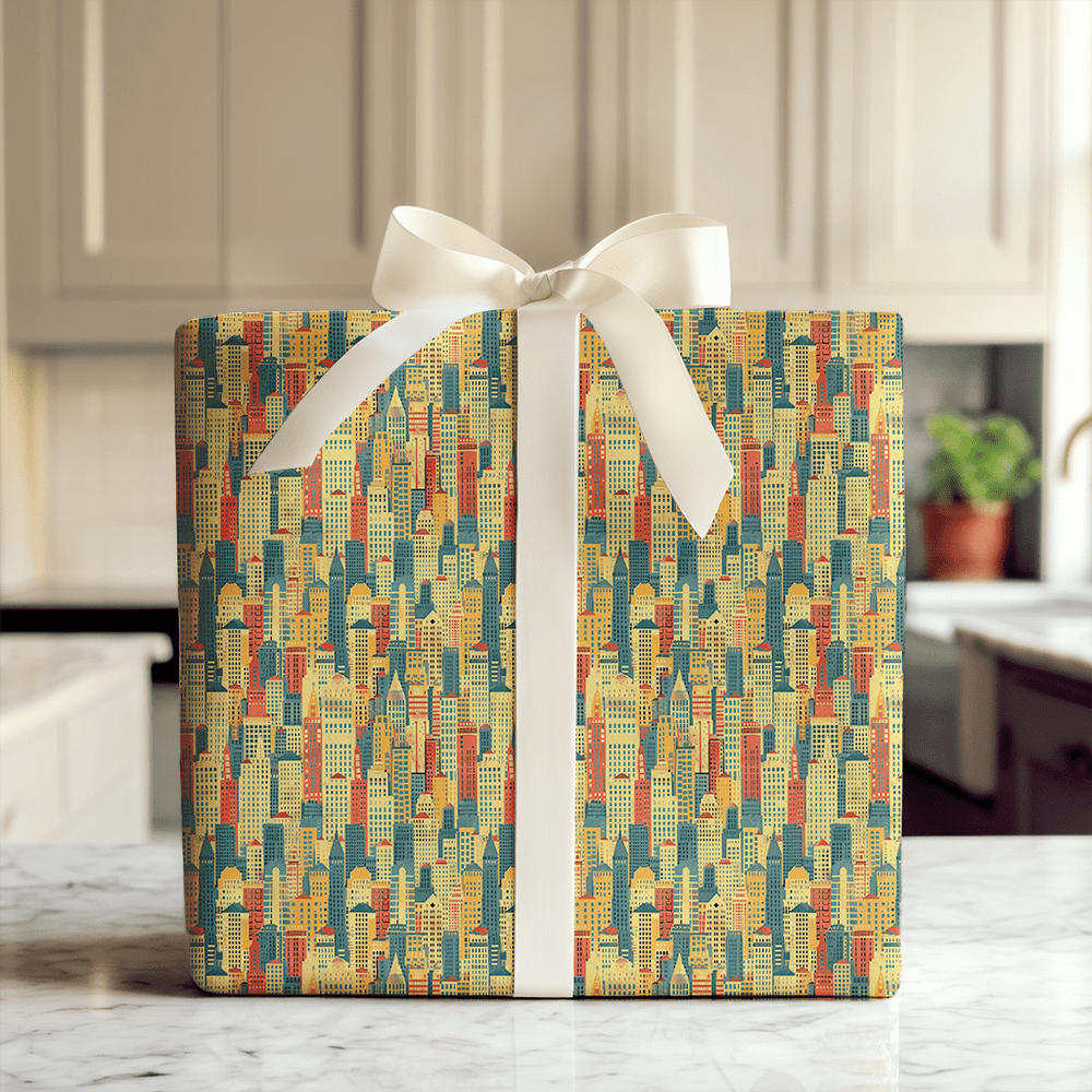 City Night Cap - Wrapping Paper - Aspen & Arlo