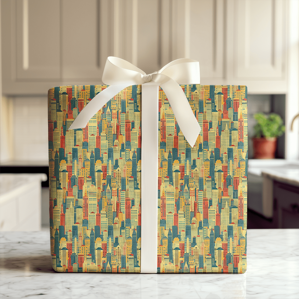 City Night Cap - Wrapping Paper - Aspen & Arlo