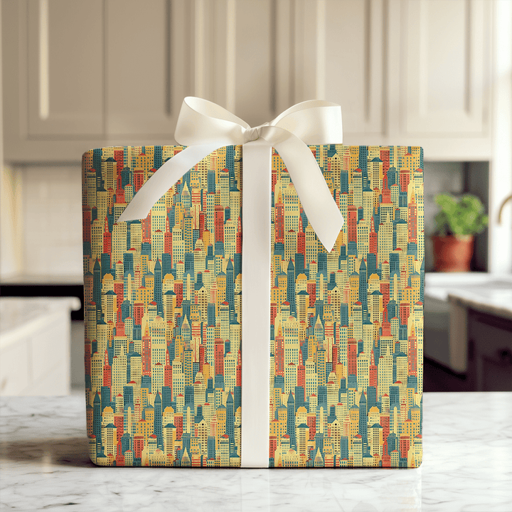 City Night Cap - Wrapping Paper - Aspen & Arlo