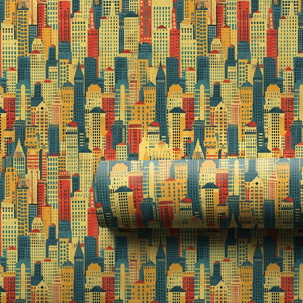 City Night Cap - Wrapping Paper - Aspen & Arlo