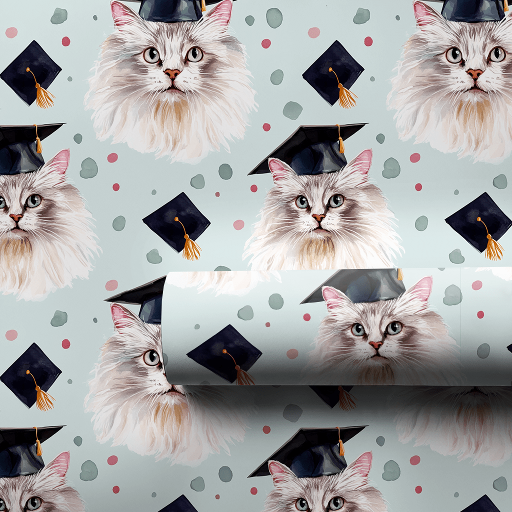 Turkish Angora Graduate - Wrapping Paper - Aspen & Arlo