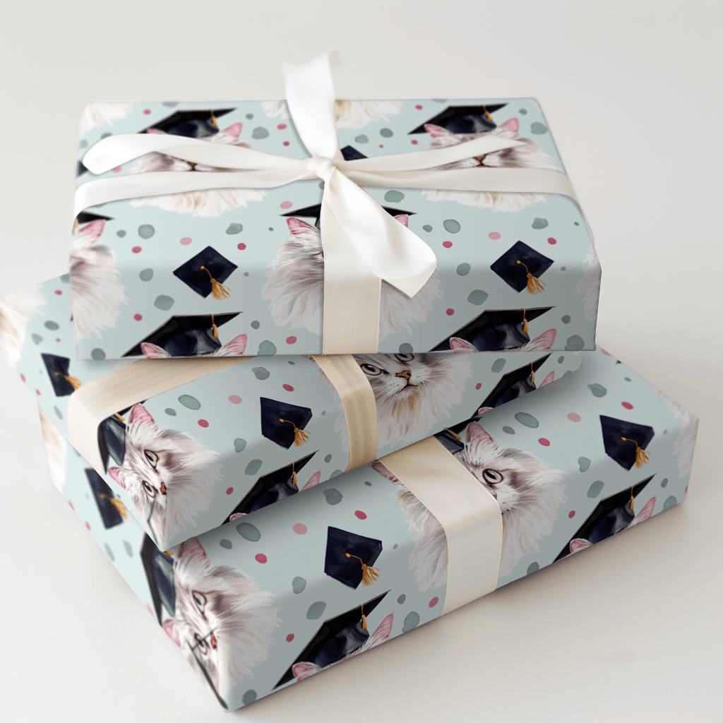 Turkish Angora Graduate - Wrapping Paper - Aspen & Arlo