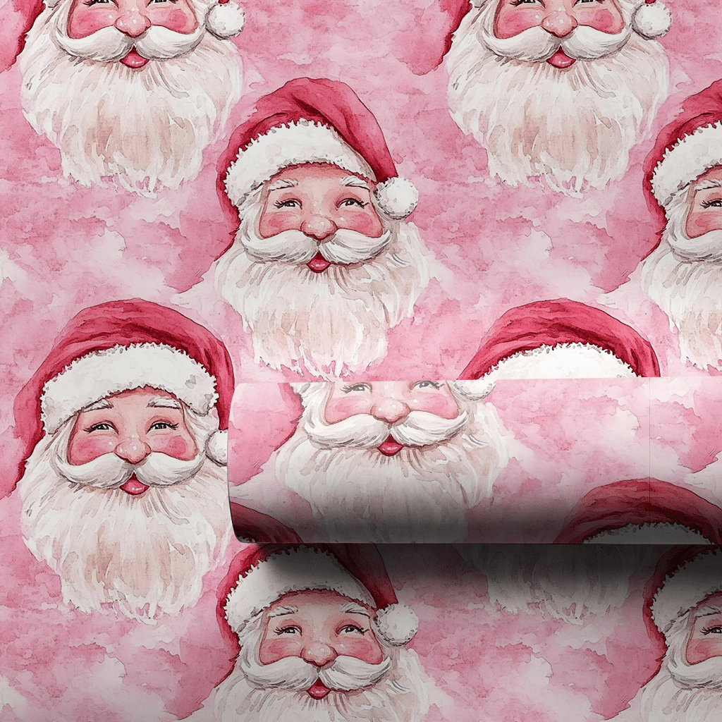 Blushing Claus - Wrapping Paper - Aspen & Arlo