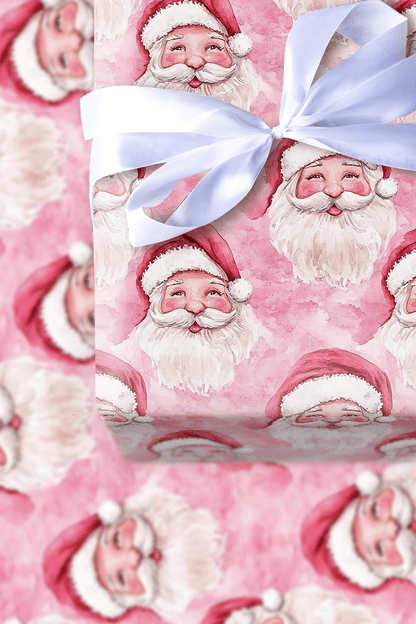 Blushing Claus - Wrapping Paper - Aspen & Arlo
