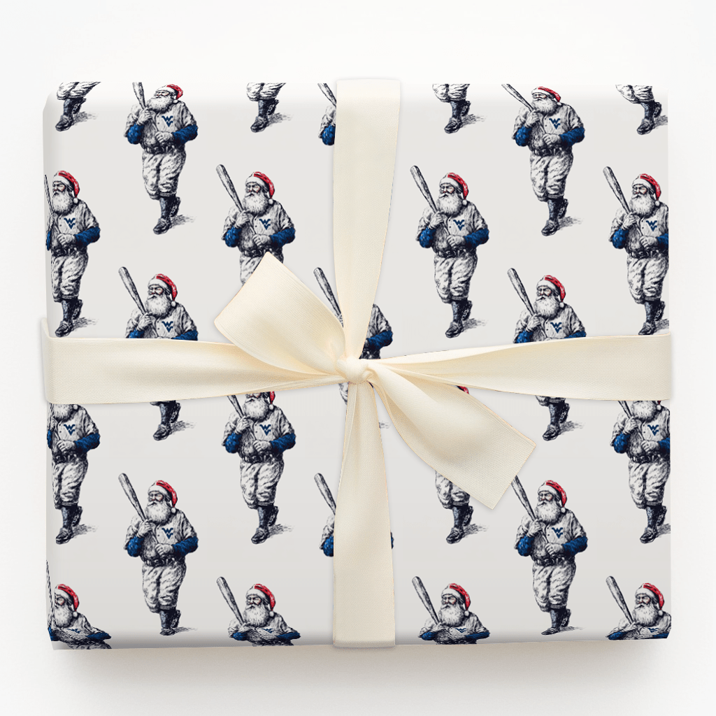 Santa’s Snowball at the Plate - Wrapping Paper - Aspen & Arlo