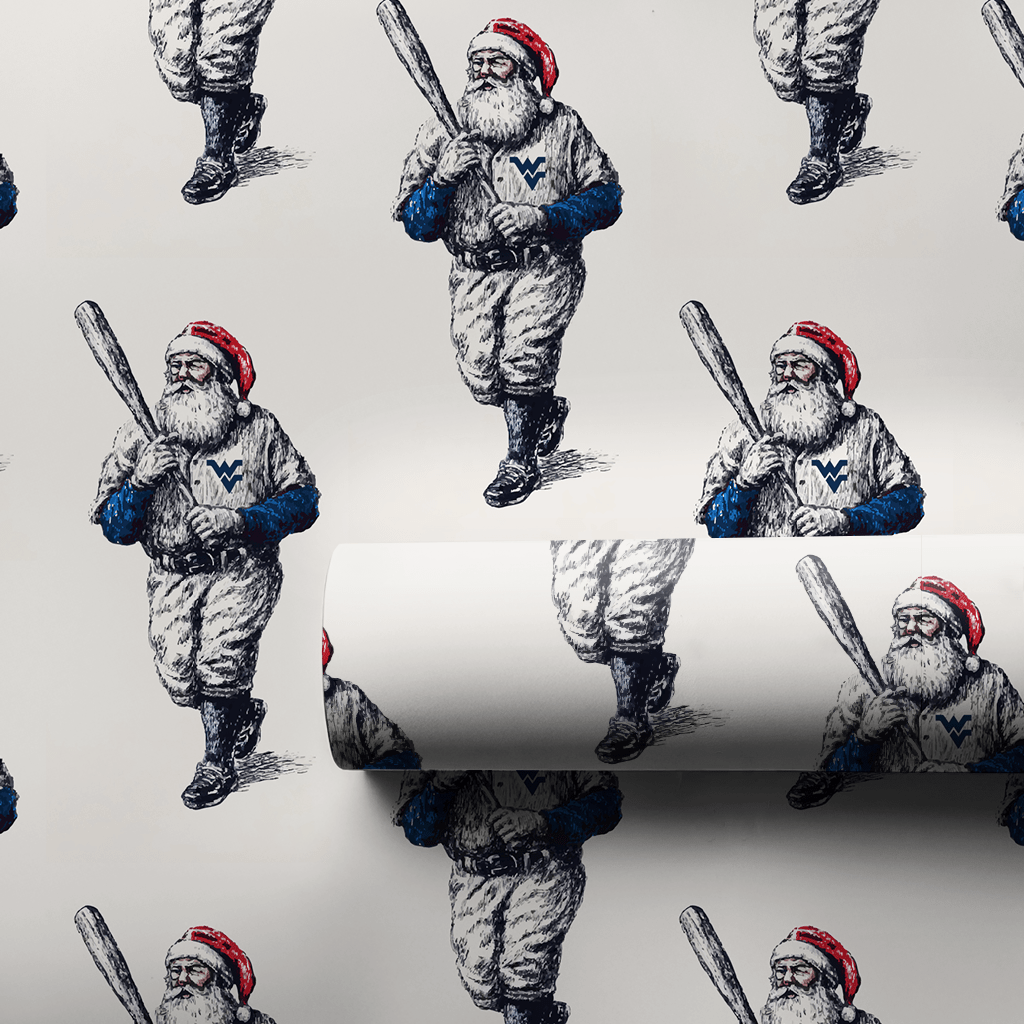 Santa’s Snowball at the Plate - Wrapping Paper - Aspen & Arlo