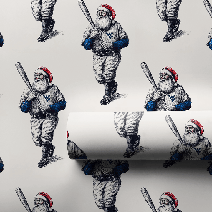 Santa’s Snowball at the Plate - Wrapping Paper - Aspen & Arlo