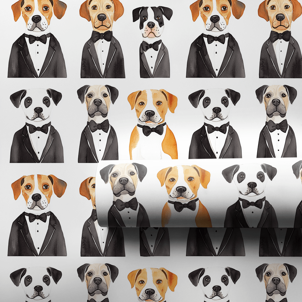Be a Fancy Pup - Wrapping Paper - Aspen & Arlo