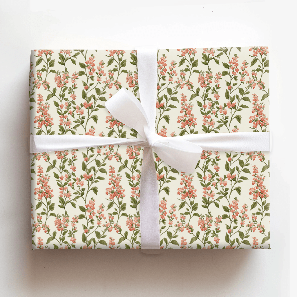 Soft Vines Ivory - Wrapping Paper - Aspen & Arlo