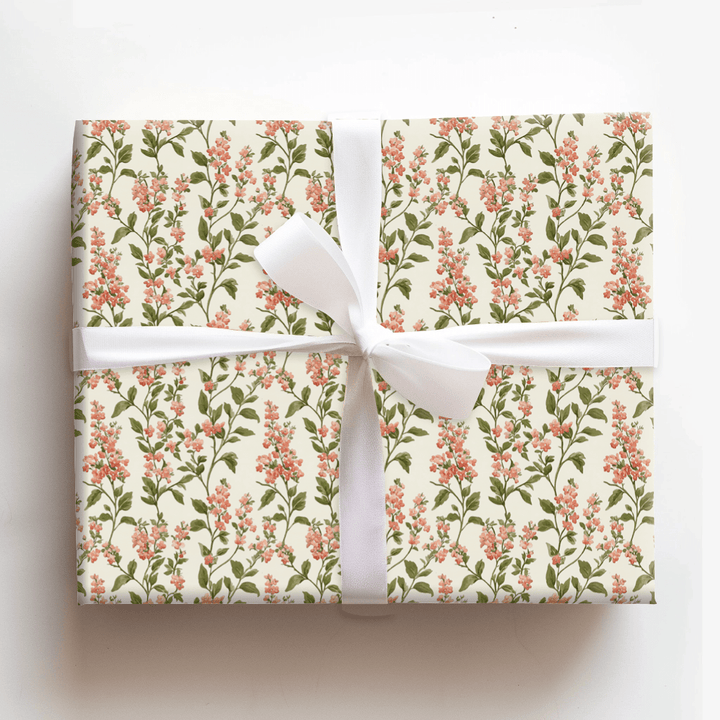 Soft Vines Ivory - Wrapping Paper - Aspen & Arlo