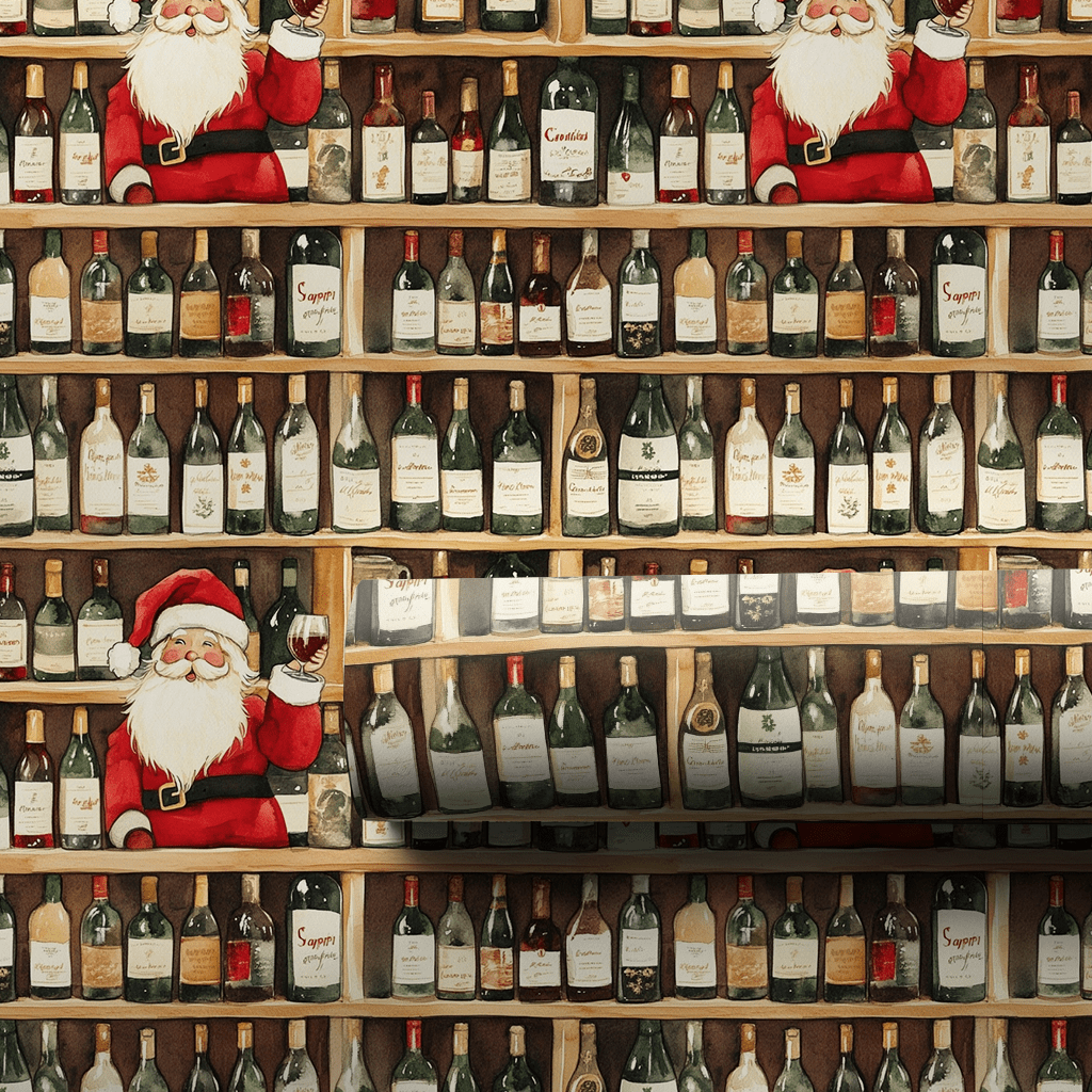 North Pole Wines - Wrapping Paper - Aspen & Arlo