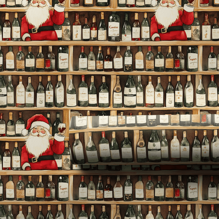 North Pole Wines - Wrapping Paper - Aspen & Arlo