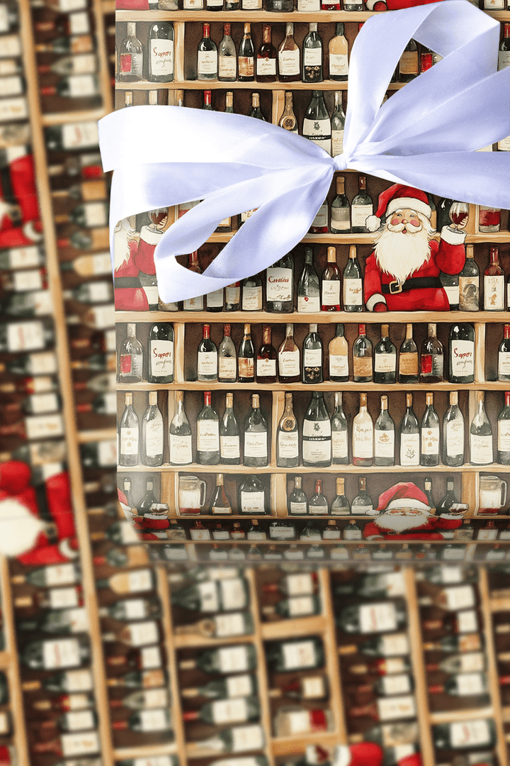 North Pole Wines - Wrapping Paper - Aspen & Arlo