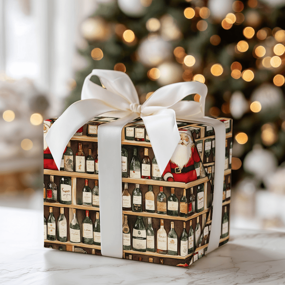 North Pole Wines - Wrapping Paper - Aspen & Arlo