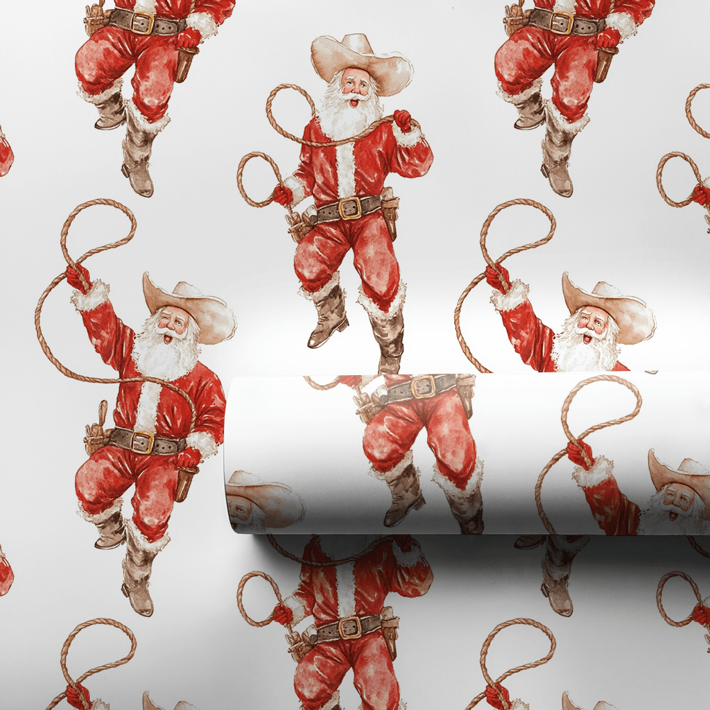 Lasso the Holidays - Wrapping Paper - Aspen & Arlo