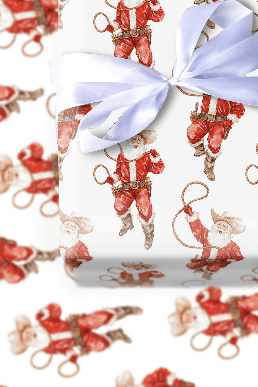 Lasso the Holidays - Wrapping Paper - Aspen & Arlo