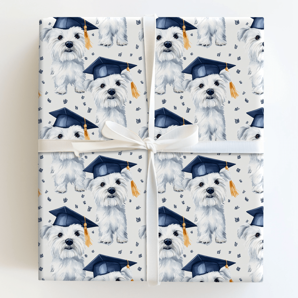 Westie Graduate - Wrapping Paper - Aspen & Arlo