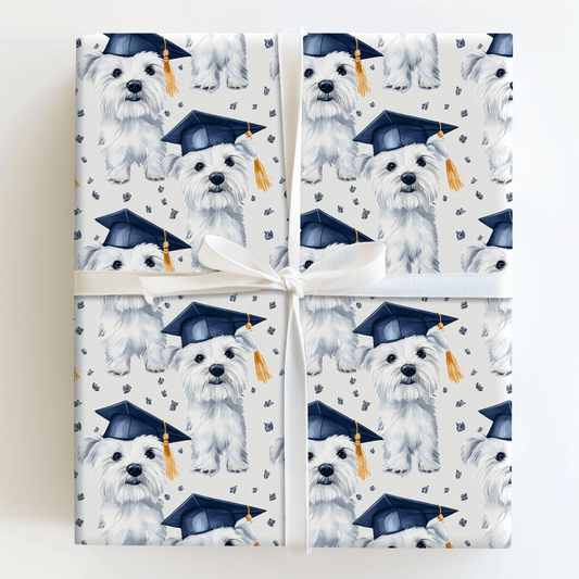 Westie Graduate - Wrapping Paper - Aspen & Arlo