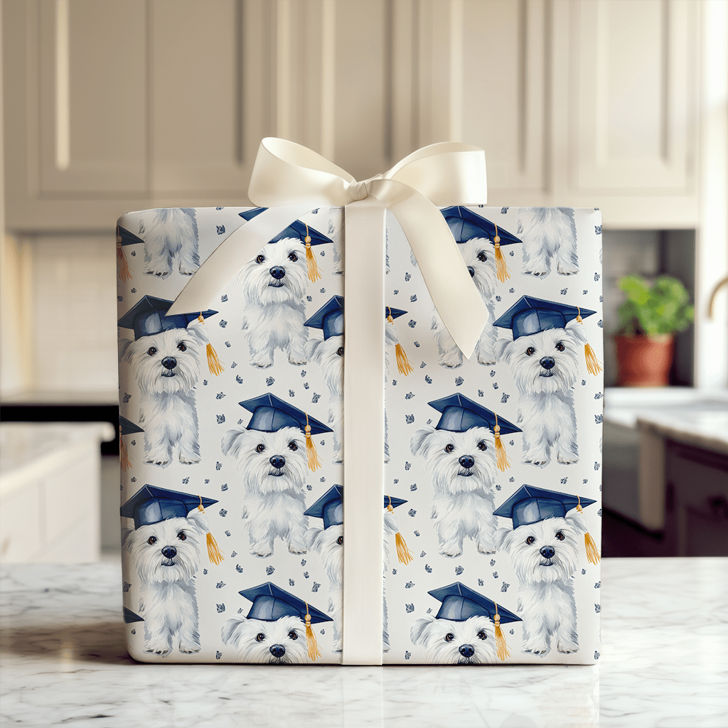 Westie Graduate - Wrapping Paper - Aspen & Arlo