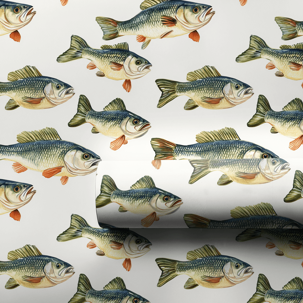 You Bet Your Bass - Wrapping Paper - Aspen & Arlo