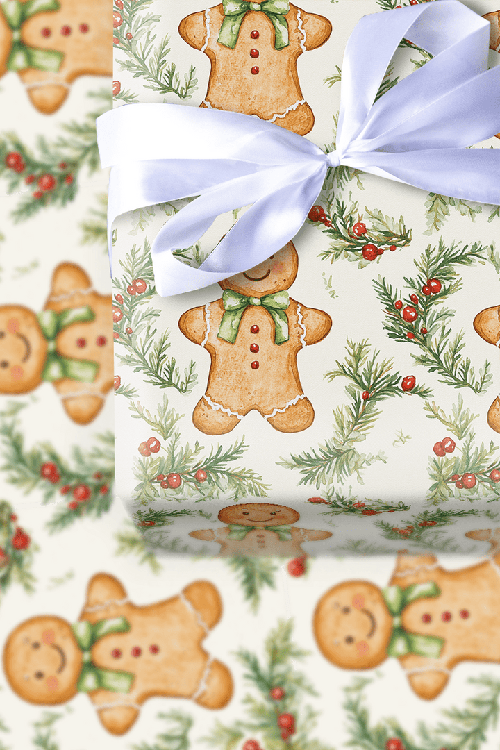 Gingerbread Joy - Wrapping Paper - Aspen & Arlo