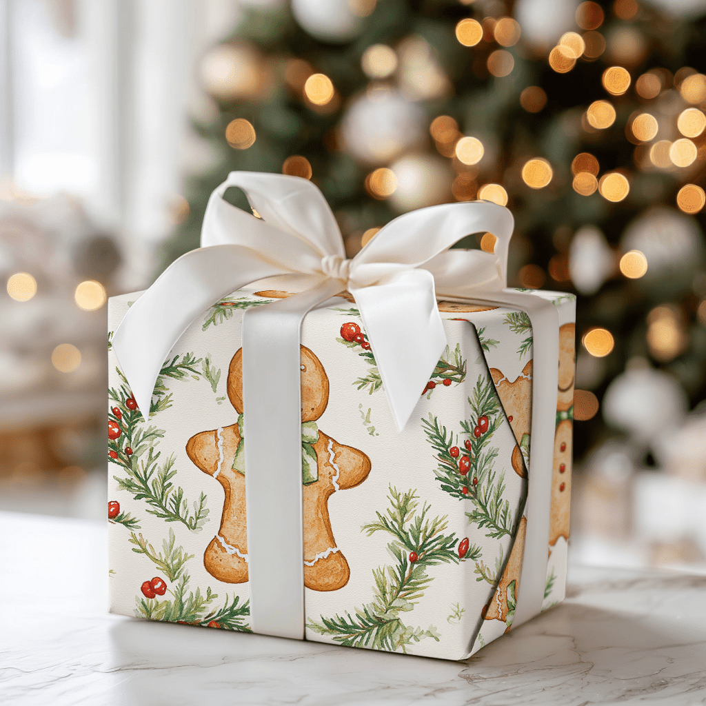 Gingerbread Joy - Wrapping Paper - Aspen & Arlo