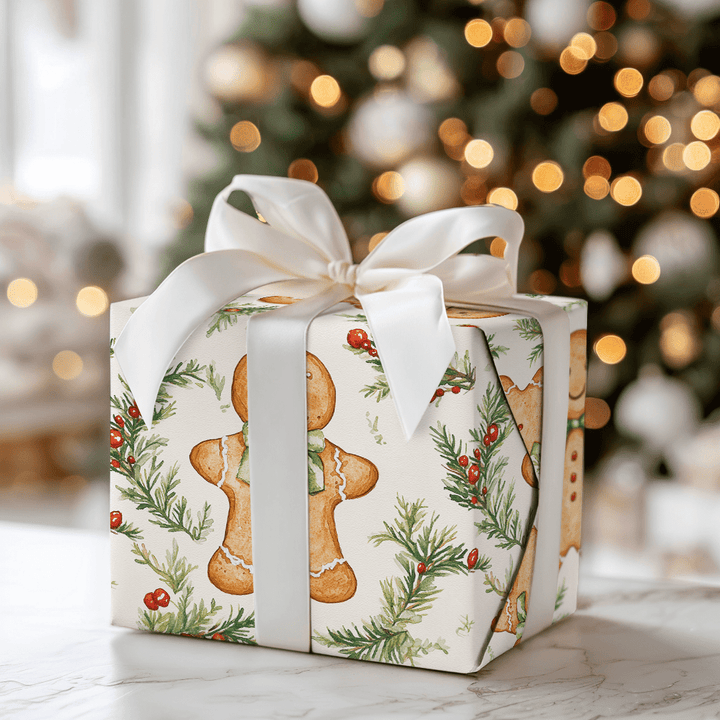 Gingerbread Joy - Wrapping Paper - Aspen & Arlo