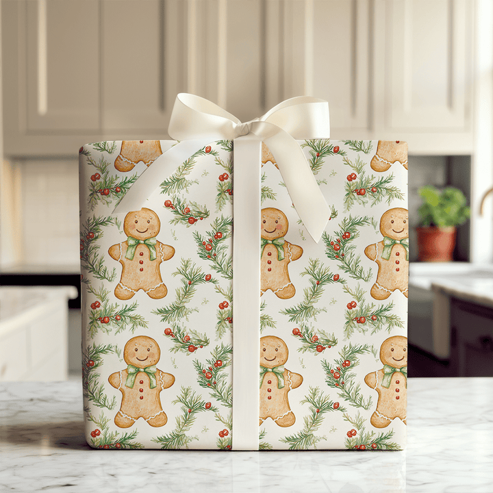 Gingerbread Joy - Wrapping Paper - Aspen & Arlo