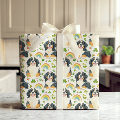 Rainbows with the Bernese Mountain Dog - Wrapping Paper - Aspen & Arlo