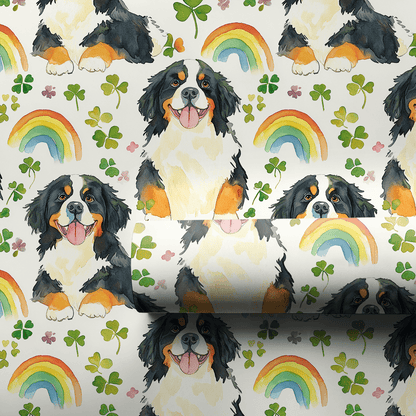 Rainbows with the Bernese Mountain Dog - Wrapping Paper - Aspen & Arlo