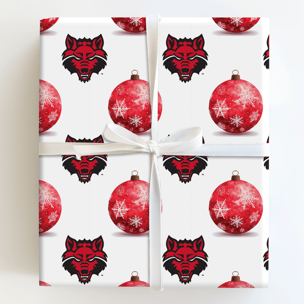 Wolves and Ornaments - Wrapping Paper - Aspen & Arlo