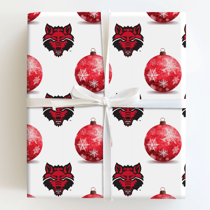 Wolves and Ornaments - Wrapping Paper - Aspen & Arlo