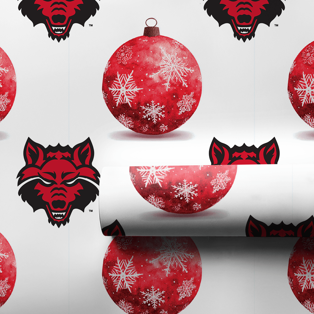 Wolves and Ornaments - Wrapping Paper - Aspen & Arlo