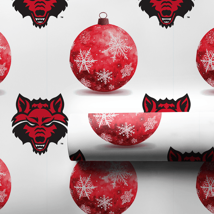 Wolves and Ornaments - Wrapping Paper - Aspen & Arlo