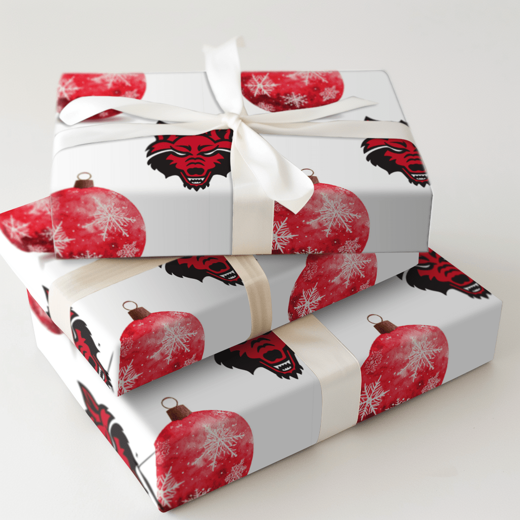 Wolves and Ornaments - Wrapping Paper - Aspen & Arlo