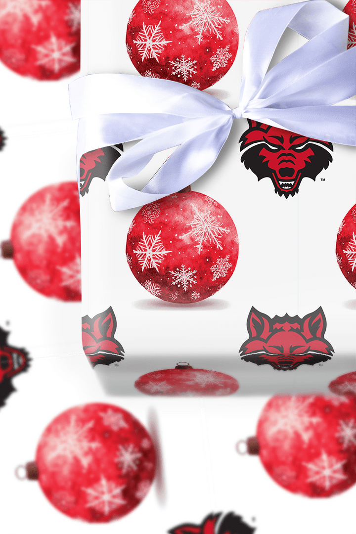 Wolves and Ornaments - Wrapping Paper - Aspen & Arlo