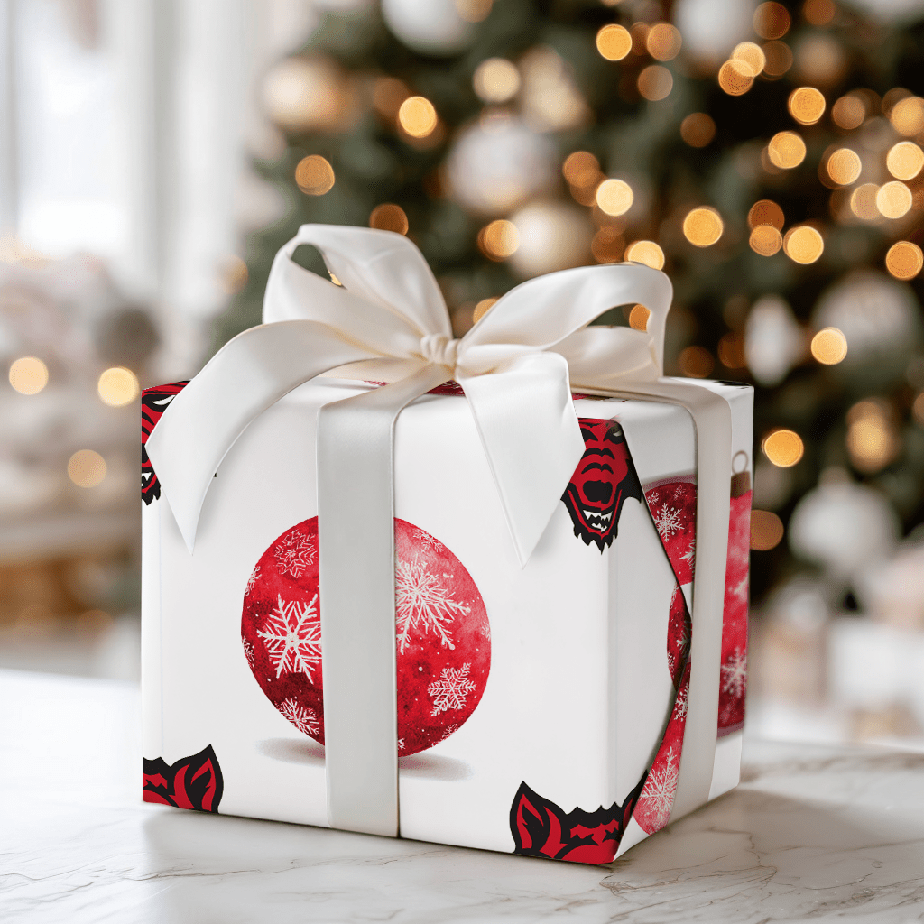 Wolves and Ornaments - Wrapping Paper - Aspen & Arlo