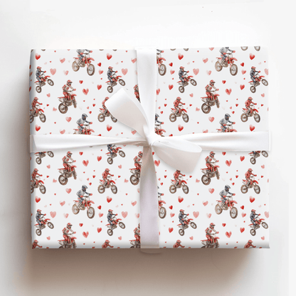 Gear Up for Love - Wrapping Paper - Aspen & Arlo