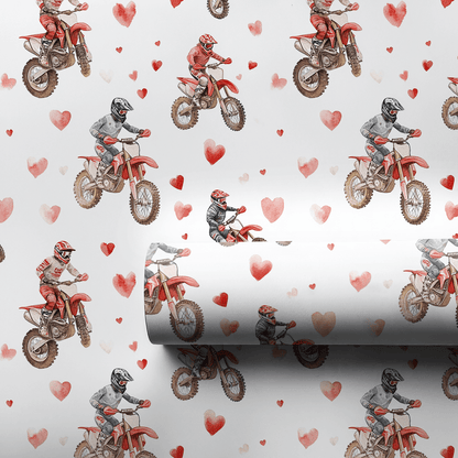 Gear Up for Love - Wrapping Paper - Aspen & Arlo