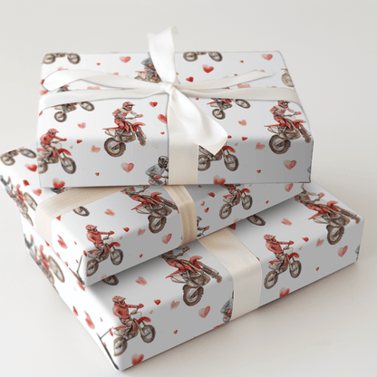Gear Up for Love - Wrapping Paper - Aspen & Arlo