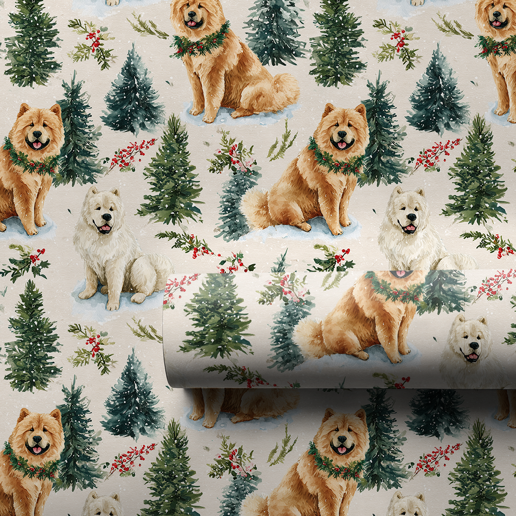 Chow Chow Snow Day