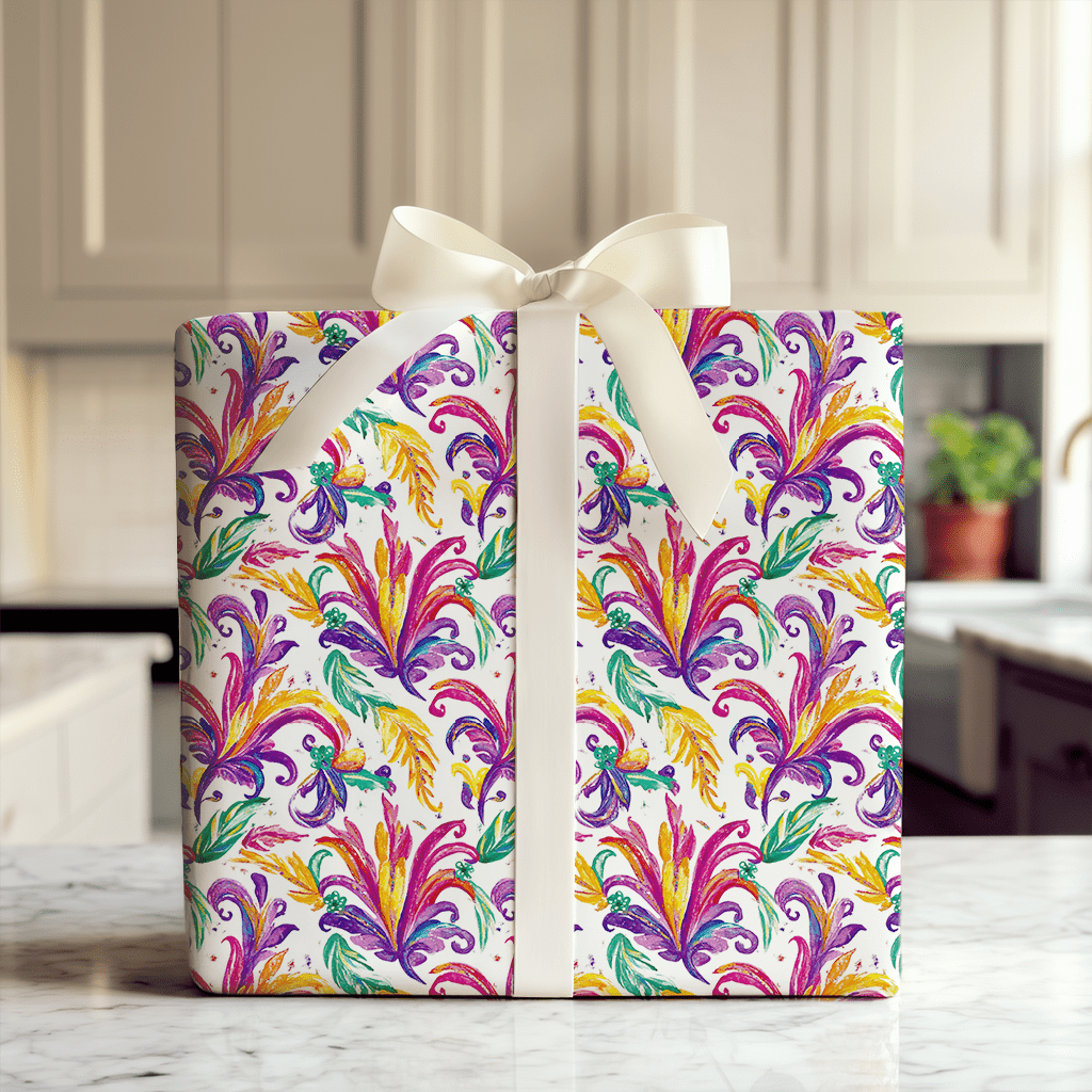 Feathered Fun - Wrapping Paper - Aspen & Arlo